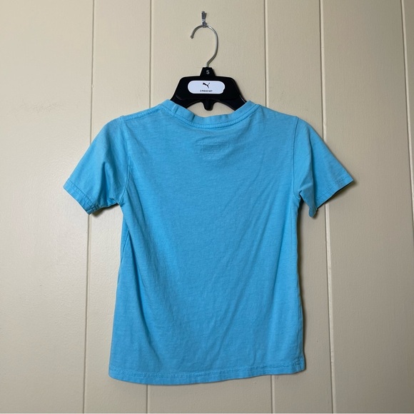 Tommy Hilfiger Kids Aqua Blue Logo Tee size 6 - Picture 3 of 3
